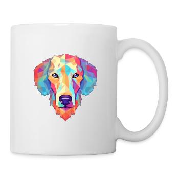 Bedlington Terrier Dog Breed Watercolor Cartoon Ka - Mug - white - Right