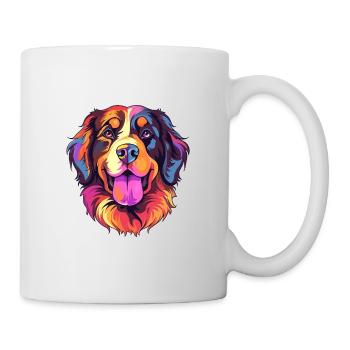 Hovawart Hunderasse Aquarell Karikatur Kawaii Farbe - Tasse - Weiß - Rechts