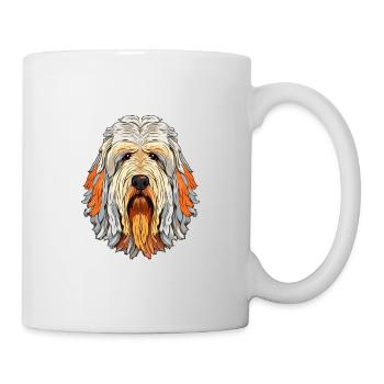 Komondor chien race aquarelle dessin animé Kawaii couleur - Mug blanc - blanc - Droite