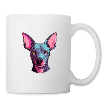 American Hairless Terrier Hunderasse Aquarell Auto - Tasse - Weiß - Rechts