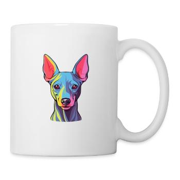 American Hairless Terrier Hunderasse Aquarell Auto - Tasse - Weiß - Rechts