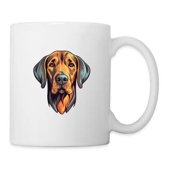 Plott Hund Hund Rasse Aquarell Cartoon Kawaii Co - Tasse - Weiß - Rechts