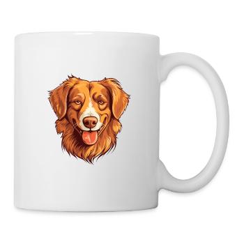 Nova Scotia Ente Tolling Retriever Hund Rasse Wasser - Tasse - Weiß - Rechts