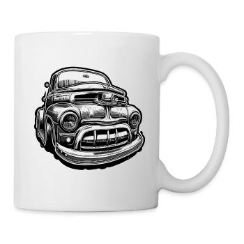 Voiture / Véhicule / Voiture de tourisme / Mobile / Ancienne / Conduite - Mug blanc - blanc - Droite