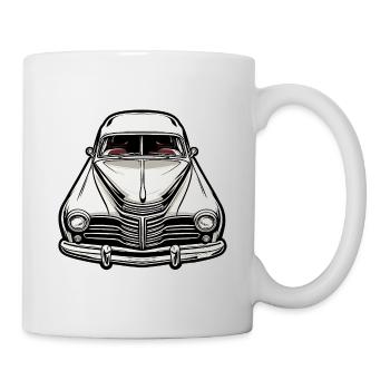 Voiture / Véhicule / Voiture de tourisme / Mobile / Ancienne / Conduite - Mug blanc - blanc - Droite