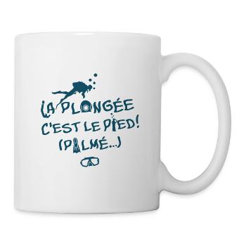 LA PLONGÉE, C'EST LE PIED ! - Mug blanc - blanc - Droite