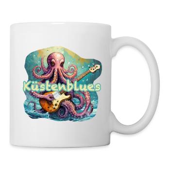 Musikalischer Tintenfisch - Tasse - Weiß - Rechts