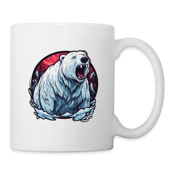 Polar Bear / Animal / Norpol / Winter / Childlike / Cute - Mug - white - Right