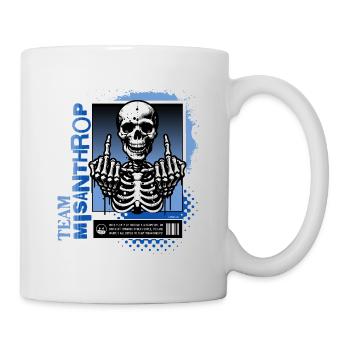 Crâne Misanthrope // Crâne Manhate FS0227 - Mug blanc - blanc - Droite