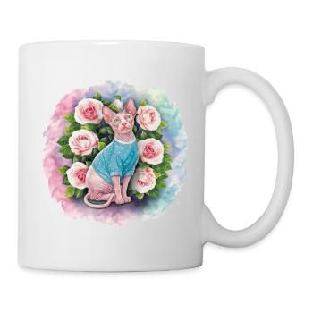 Chat Sphynx pour les amoureux des chats - Mug blanc - blanc - Droite
