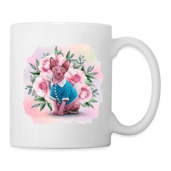 Chat Sphynx pour les amoureux des chats - Mug blanc - blanc - Droite