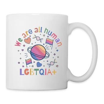 We are all human LGBTQIA+ Pride - Mug - white - Right