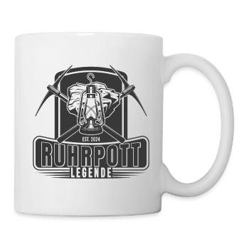 Ruhrpott Legende Lore Bergbau Bergarbeiter - Tasse - Weiß - Rechts