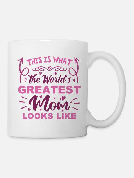 So sieht die beste Mutter der Welt aus - Tasse - Weiß