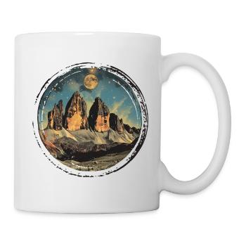Three Peaks Tre Cime di Lavaredo Dolomites Souvenir - Mug - white - Right