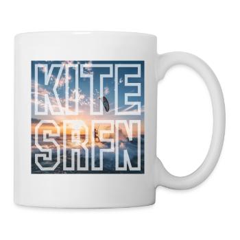 Kite Surfen - Tasse - Weiß - Rechts