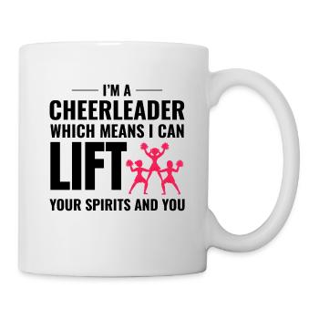 Cheerleader Cheerleading Girl Cheering Cheer Squad - Mug blanc - blanc - Droite