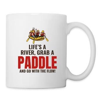 Rafting Team Raft Eau Vive Rafter Paddle Drôle - Mug blanc - blanc - Droite