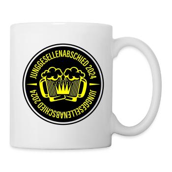 Junggesellenabschied 2024 Bier - Tasse - Weiß - Rechts