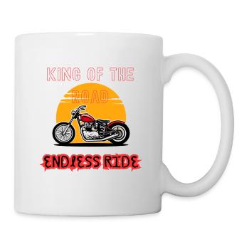 King of the Road endless ride - Tasse - Weiß - Rechts