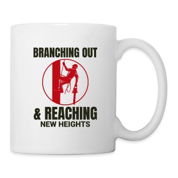 Baumpfleger Baumchirurg Kletterer Klettertrimmer - Tasse - Weiß - Rechts