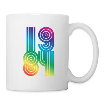 1984 Vintage - Tasse - Weiß - Rechts