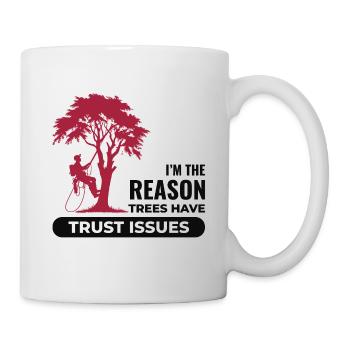 Baumpfleger Baumchirurg Kletterer Klettertrimmer - Tasse - Weiß - Rechts