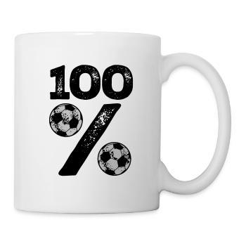 100% football - Mug blanc - blanc - Droite