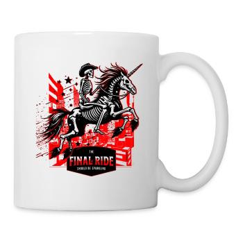 Final ride Skull / Skeleton Rider / Unicorn FS0230 - Mug - white - Right