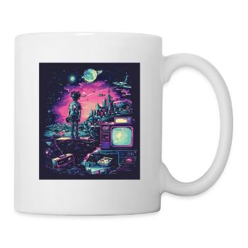Retro-Gaming-Odyssee - Tasse - Weiß - Rechts