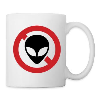 NO ALIENS - Mug - white - Right