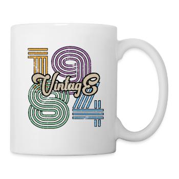 1984 Vintage - Tasse - Weiß - Rechts