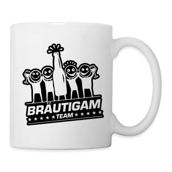 Team Bräutigam Polterhochzeit - Tasse - Weiß - Rechts
