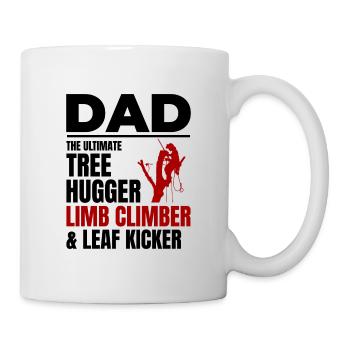 Arborist Dad Tree Surgeon Climber Climbing Trimmer - Mug - white - Right
