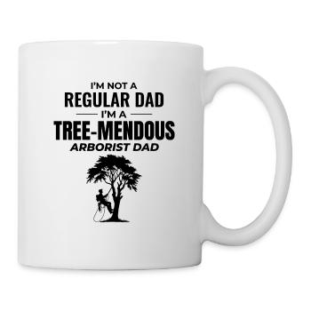 Baumpfleger Vater Baumchirurg Kletterer Klettertrimmer - Tasse - Weiß - Rechts