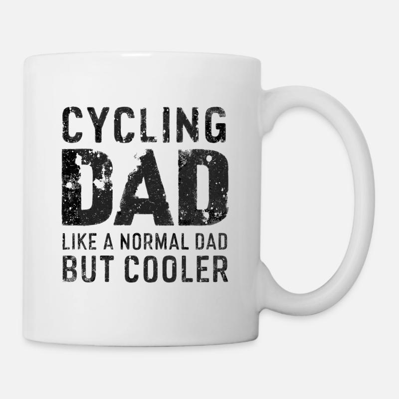 Vélo Dire Papa Vélo De Montagne Vélo - Mug blanc - blanc