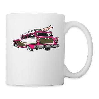 american beach pink - Tasse - Weiß - Rechts