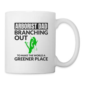 Baumpfleger Baumchirurg Kletterer Klettertrimmer - Tasse - Weiß - Rechts