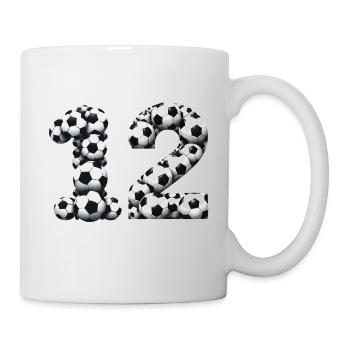 12 Football - Mug blanc - blanc - Droite
