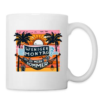 Summer vibes (Less Monday, more summer) - Mug - white - Right