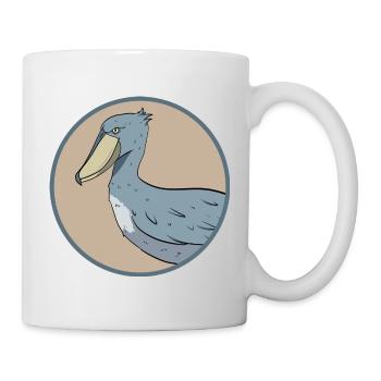 Oiseau à bec-en-sabot Ornithologue Forêt I Cadeau - Mug blanc - blanc - Droite