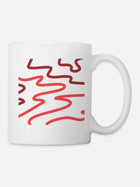 Abstrakter Ofen - Tasse - Weiß