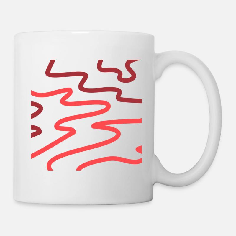 Abstrakter Ofen - Tasse - Weiß