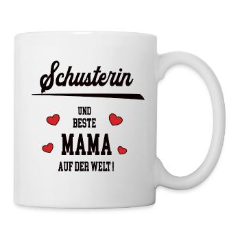 Beste Mama Schusterin Muttertag Geburtstag Mutter - Tasse - Weiß - Rechts