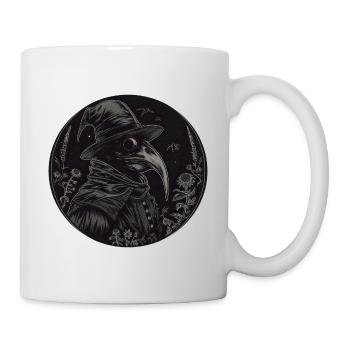 Pestdoktor, Gothic, Tod, Steampunk, Halloween - Tasse - Weiß - Rechts