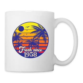 Millésime 1958 - Mug blanc - blanc - Droite