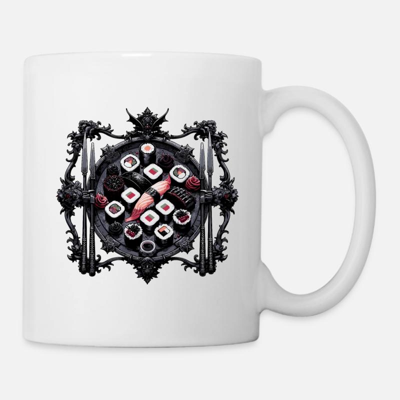 Sushi gothique Sushi de style gothique - Mug blanc - blanc