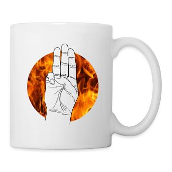 Hand Handzeichen Tribute von Panem Hunger Games - Tasse - Weiß - Rechts
