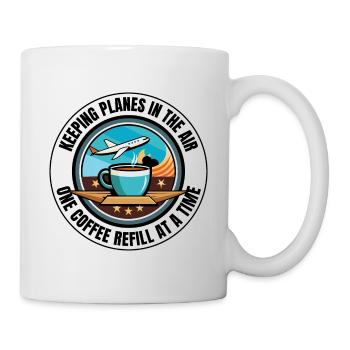 Air Traffic Controller Coffee ATC Aviation Humor - Mug - white - Right