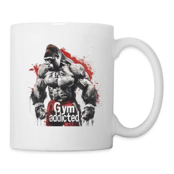 Fitness Gorilla Gym Fitnessstudio - Tasse - Weiß - Rechts